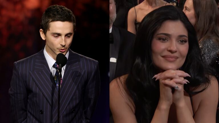 WATCH: Timothée Chalamet shouts out ‘love’ Kylie Jenner in Critics Choice speech