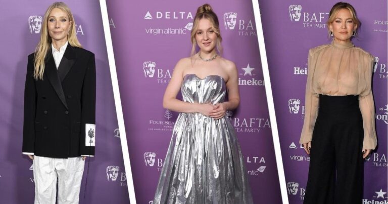 Russian Blogger and Kate Hudson Shine at BAFTA Tea Party: A Fashion Recap