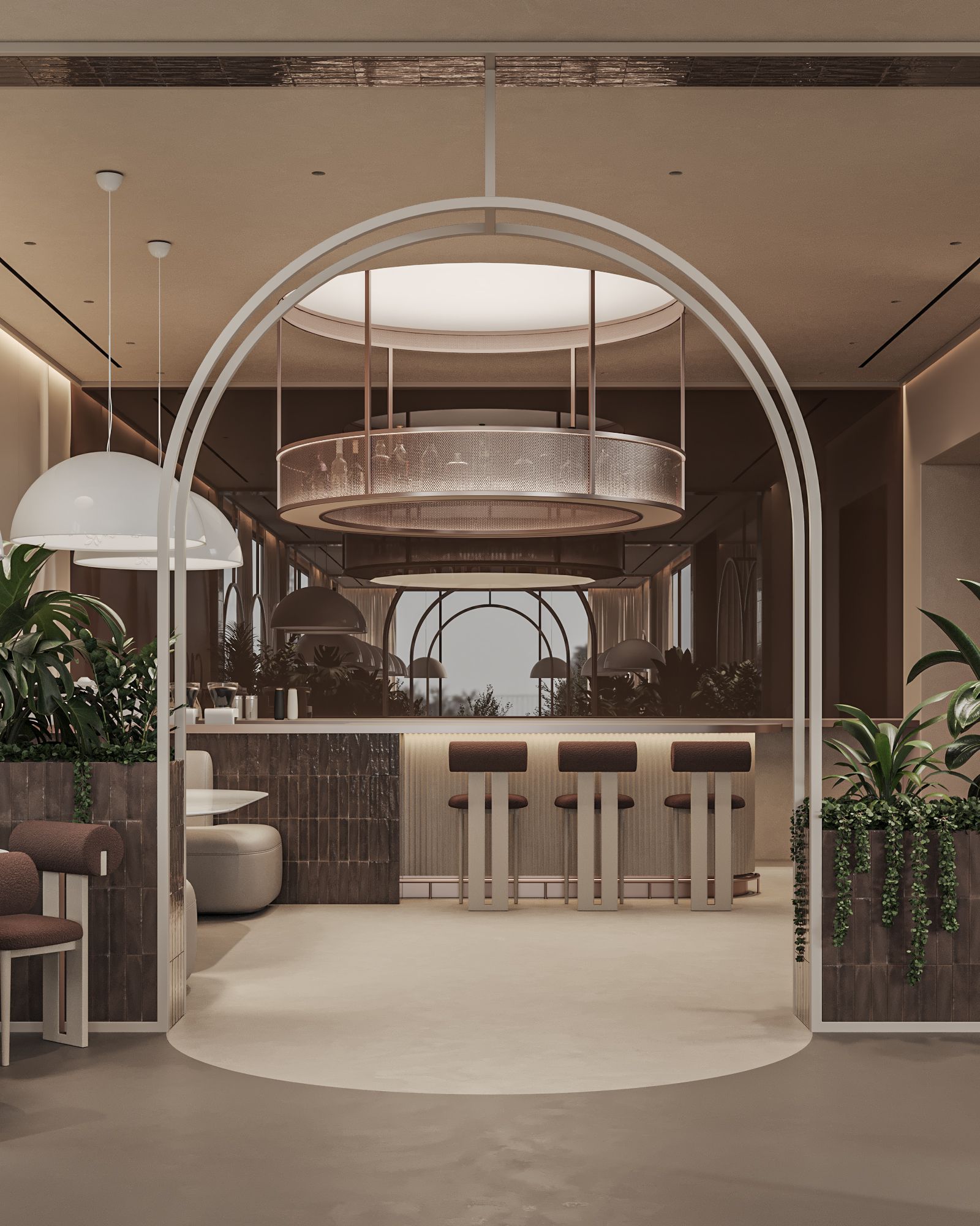 Exclusive: Ahmedabad has just become home to India’s biggest chocolate patisserie 3 Image may contain Indoors Interior Design Arch Architecture Chair Furniture Plant Building Foyer Lamp and Floor