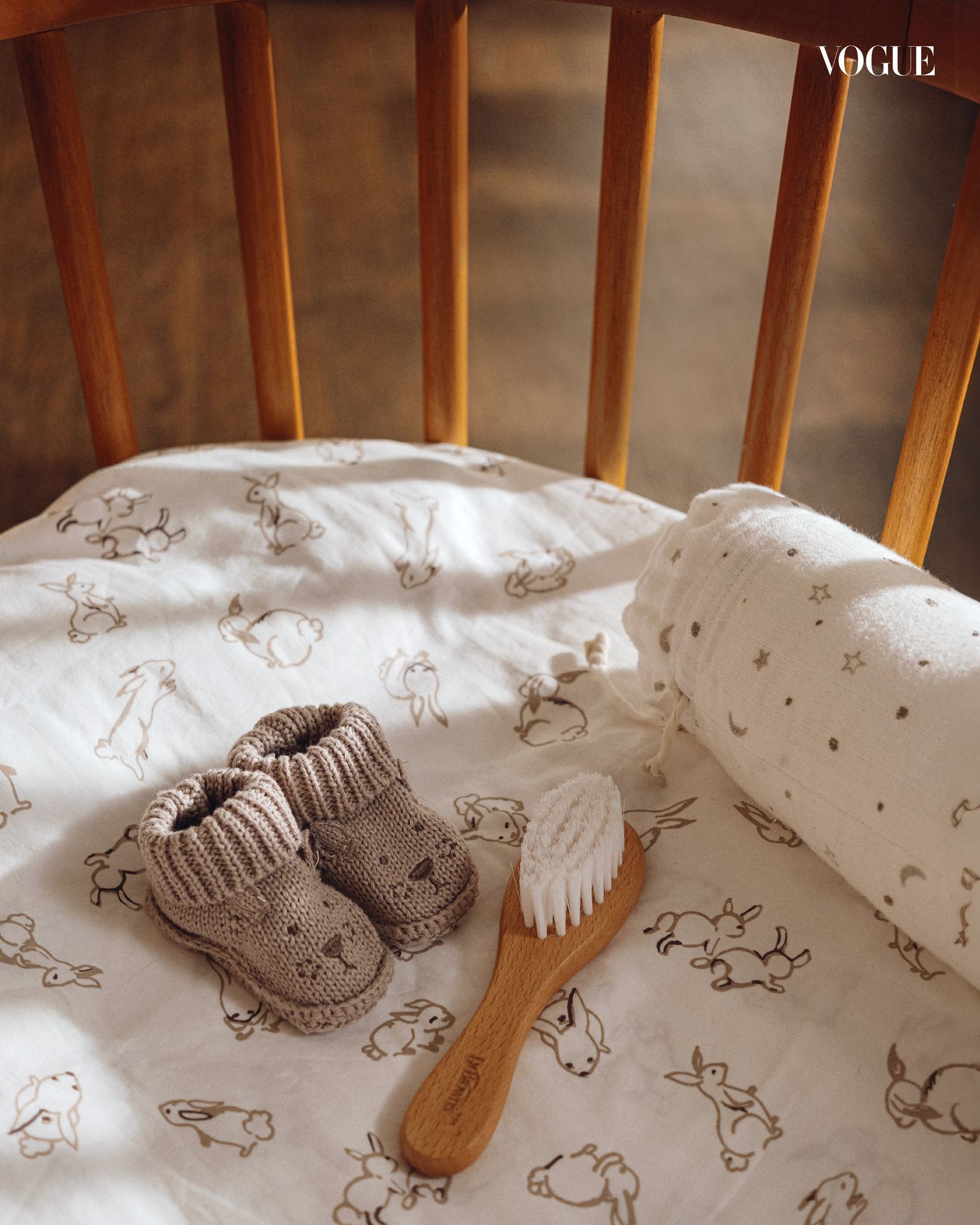 Ali Fazal: “I’ve become a little more relaxed since Zuneyra was born” 4 Image may contain Furniture Bed Clothing Footwear Shoe Brush Device and Tool