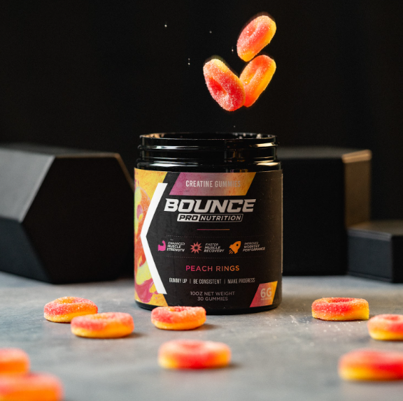 5 Tips for Ringing in the New Year With Health and Wellness 9 Bounce Nutrition Creatine Gummies - Peach Rings, $27.99