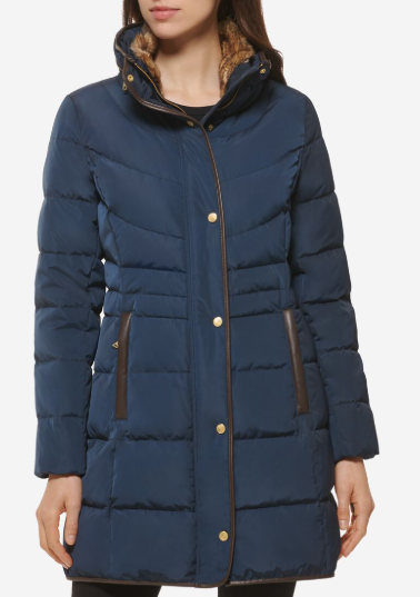 Cole Haan Women's Hidden-Hood Puffer Coat (4 colors), $149.95 (was $328)