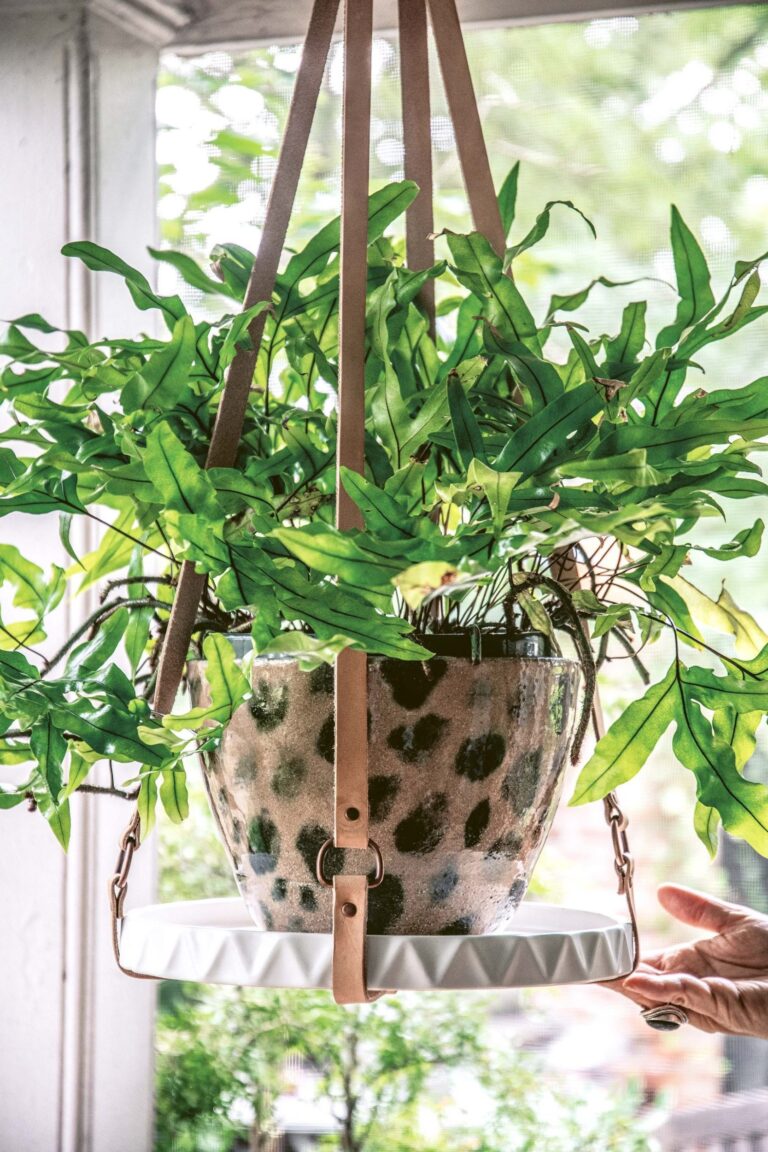 Craft a Stunning Leather Hanging Plant Stand: DIY Guide