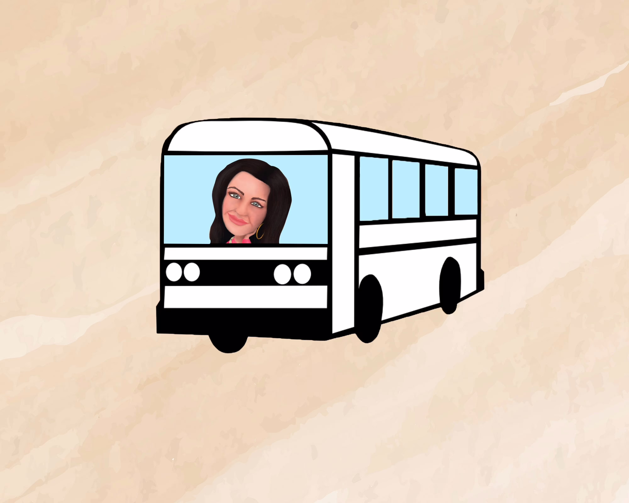 Polly bus colour background 2