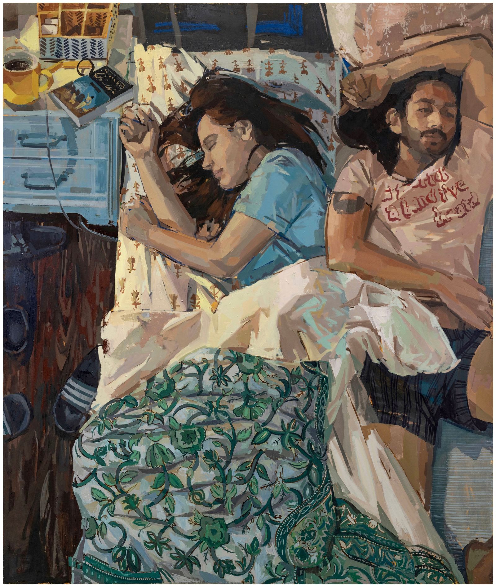 Image may contain Art Painting Cup Adult Person Book and Publication