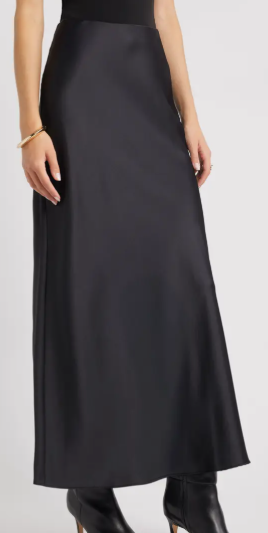 Satin Maxi Skirt (7 colors), $59.50