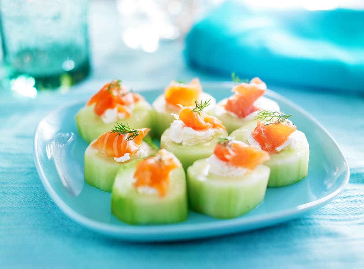 Smoked Salmon and Cucumber Bites