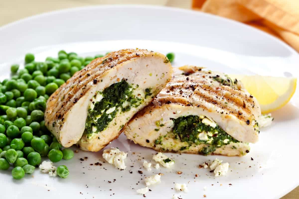 Spinach and Feta Stuffed Chicken Breast