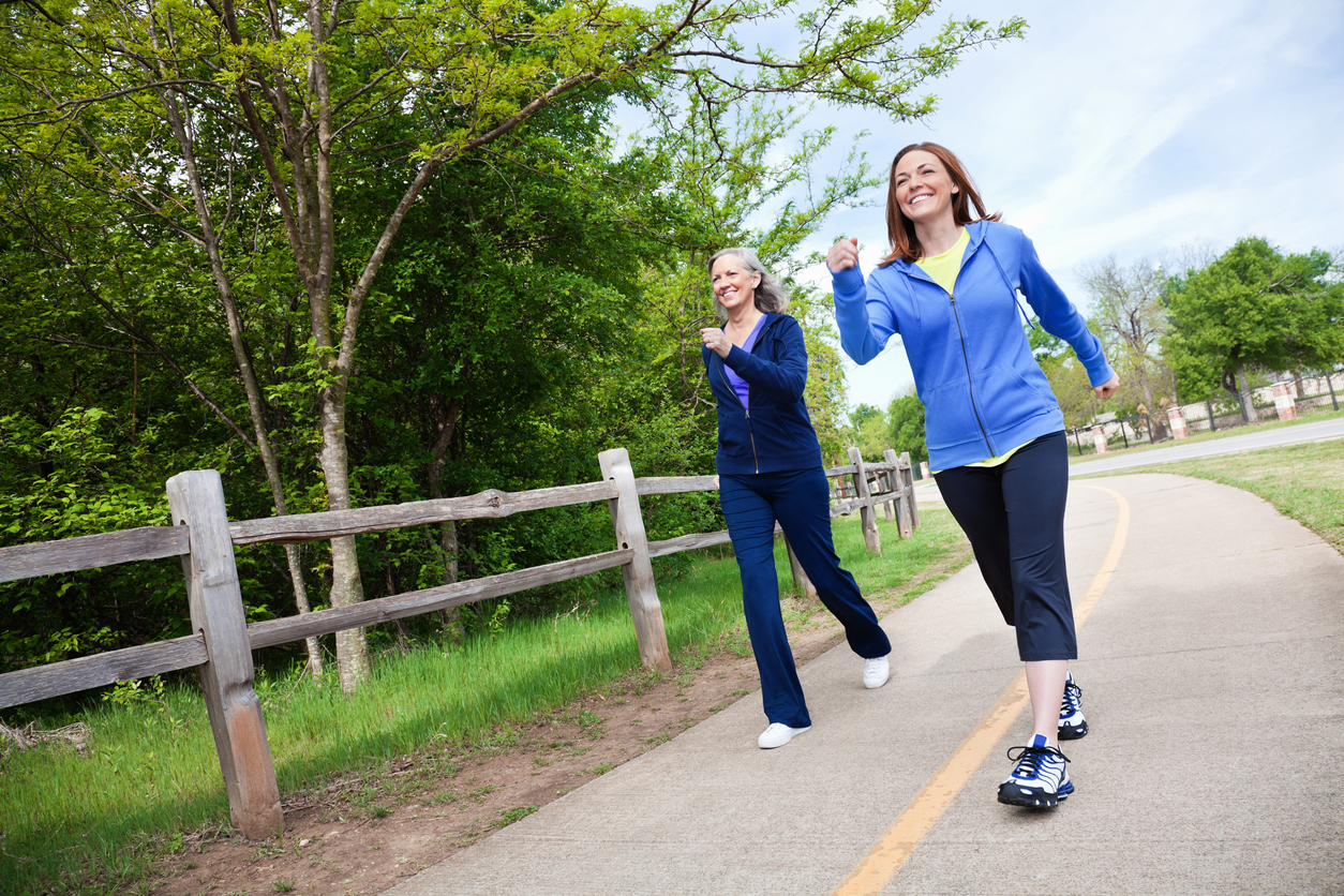 Women Walking On a Trail