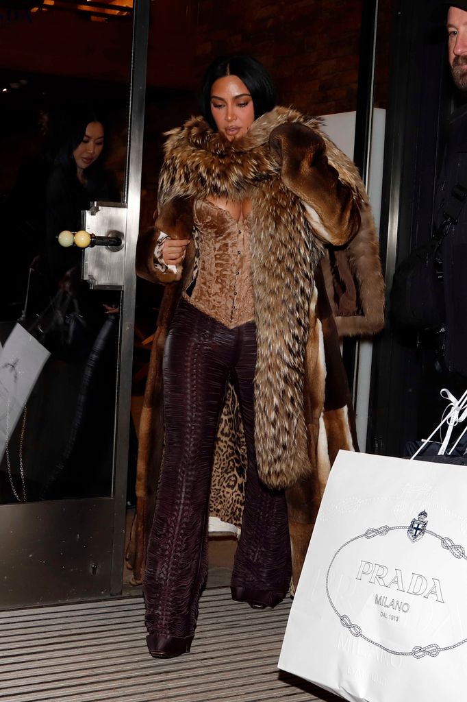 19 best dressed stars in January 2026 – including a Stella McCartney mini dress 21 ad2d27f73ee4 kim kardashian aspen fur coat look