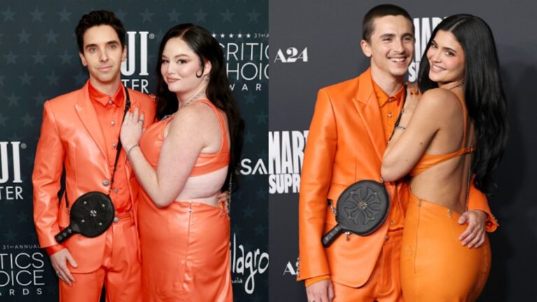 Hacks’ Stars Meg Stalter and Paul W. Downs Stun at 2026 Critics Choice Awards as Kylie Jenner and Timothée Chalamet
