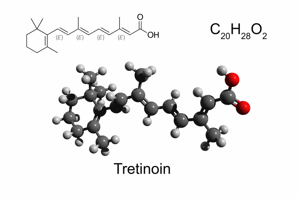 Breaking Down the Different Types of Retinoids 4 Tretinoin, also known as all-trans retinoic acid (ATRA), is medication used for the treatment of acne and acute promyelocytic leukemia.