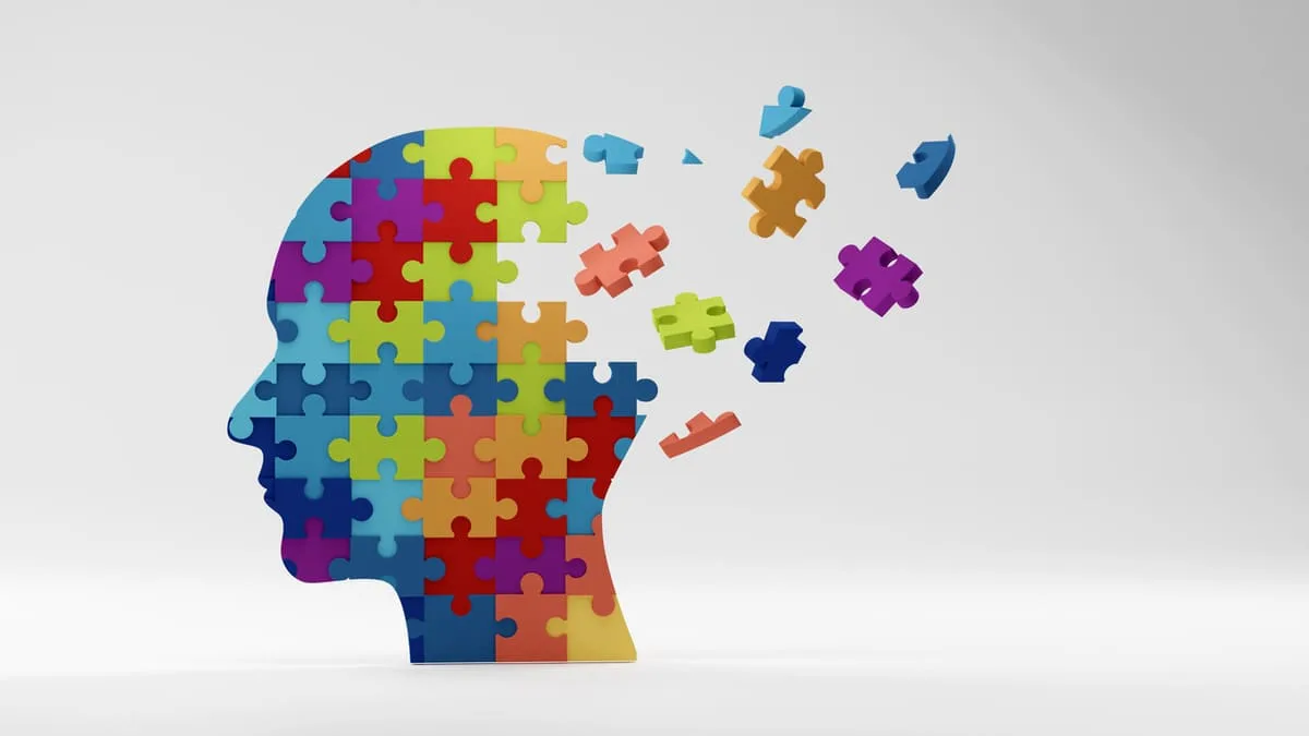 Dementia brain graphic