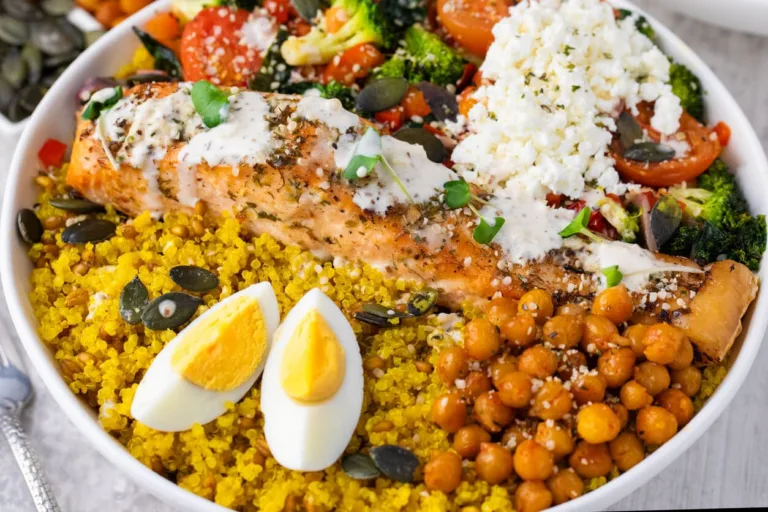 Ultimate Mediterranean Power Bowl: Lemon-Herb Salmon & Ancient Grains for Women Over 50