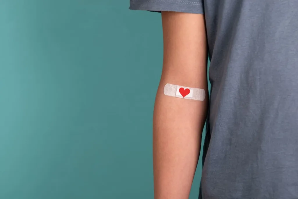 at home blood test arm