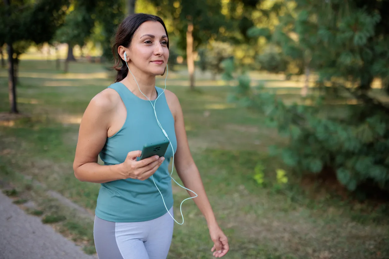 woman walking for